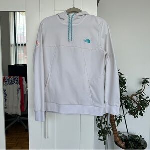 The North Face Tekno Fresh Antarctica Expedition Womens Medium White Hoodie EUC